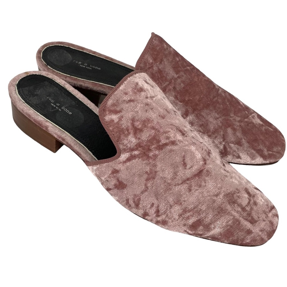 Rag and Bone Luis Velvet Slide Mules